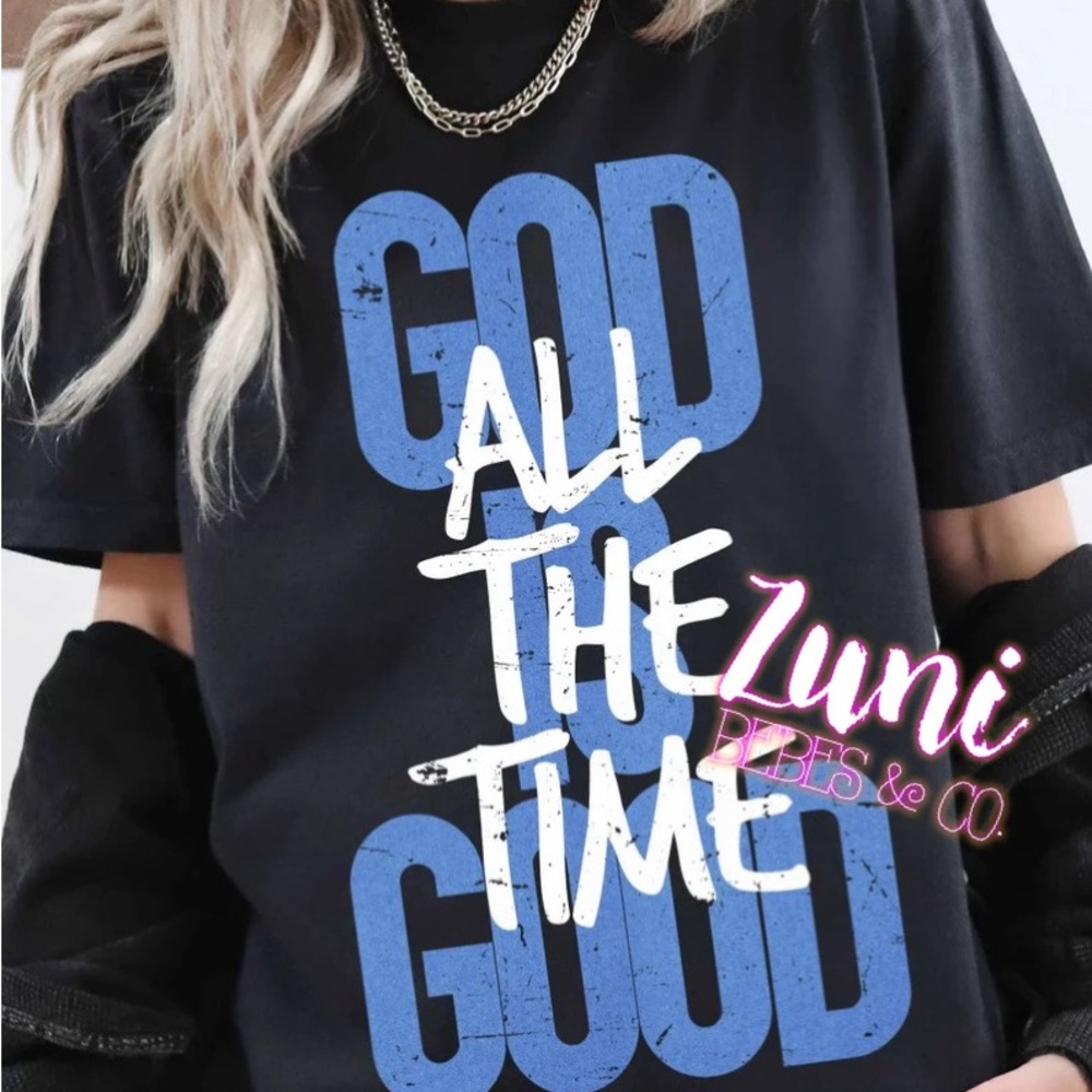 Black and Blue Graphic Short Sleeve Tee
